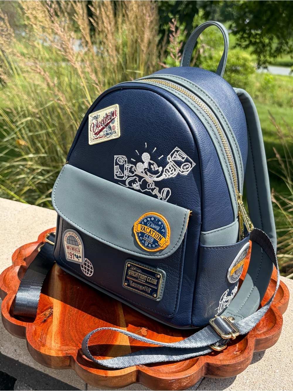 Loungefly Disney Vacation Club DVC 30th Anniversary Backpack EUC - Picture 3 of 16